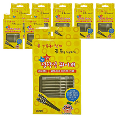 整齊的粘性耳簽, 8個, 20入