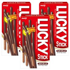LUCKy STiCK 巧克力口味棒狀餅乾, 45g, 3盒