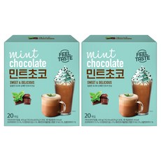 Danongwon 薄荷巧克力沖泡粉, 20g, 20條, 2盒