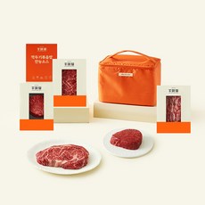 우미학 한우 1++등급 시그니쳐 선물세트 (냉장) + 깍두기볶음밥용 깍두기장 150g X 2개, 600g, 1세트