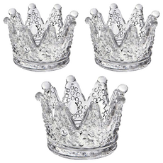 水晶玻璃美妝蛋收納台 1.5kg, 炫彩, 3個