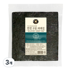 만전김 구운 파래김 100매, 180g, 3개