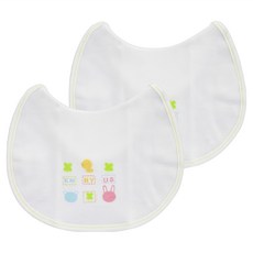 日製授乳圍兜 TJ-00010, 白色, 2入, 1組