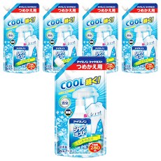 Hakugen 白元 衣物涼感噴霧補充包, 薄荷, 280ml, 5包