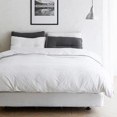 라뽐므 코튼 구스이불 + 노르빅 호텔식 이불커버 2종세트 한겨울용, 어반화이트