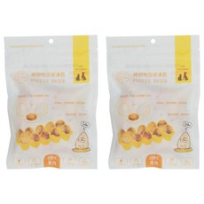 PETCOOK 派庫廚房 酥卵地瓜球凍乾, 貓狗零食, 地瓜, 100g, 2包