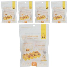 PETCOOK 派庫廚房 酥卵地瓜球凍乾, 貓狗零食, 地瓜, 100g, 5包