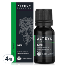 알티야오가닉스 바질 에센셜 오일, 10ml, 4개