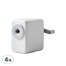 델리 5단 심조절 점보 연필깎이, 그레이, 4개