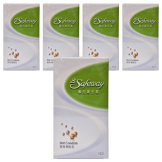Safeway 舒位 激情顆粒型衛生套 52mm, 12個, 5盒