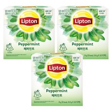 Lipton 立頓 薄荷草本茶三角茶包, 0.8g, 10包, 3盒