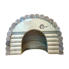 Canary 小刺蝟の悠安窩 H-A542 刺蝟木窩 休憩小屋, 米色 + 褐色, 1個