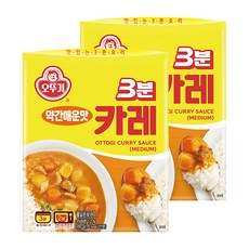 오뚜기3분 카레 약간매운맛, 200g, 2개