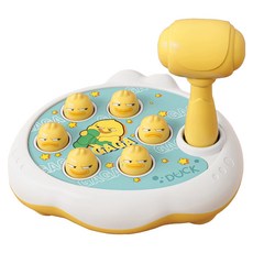 歡樂打地鼠遊戲, 兒童玩具，3歲以上, 黃色, 1組