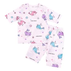 Maykids 女童 Petit Dolphin 七分袖變色內衣套組