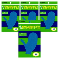 정준산업 요술 발전용 때밀이 장갑, 혼합색상, 1개입, 4개