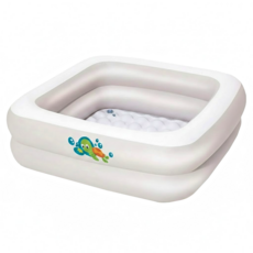 酷博士 Bestway 寶寶方型充氣浴盆 51116, 白色