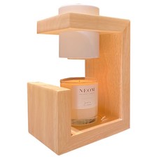 原色實木燈 調光款 實木融蠟燈 16*25cm 金屬+原木, 白色