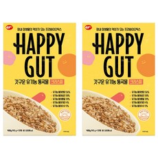 씨알로 해피갓 갓구운 유기농 통곡물 시리얼 10p, 400g, 2개