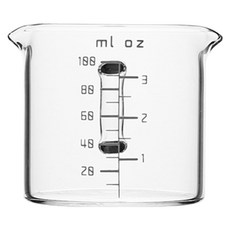 MAKA DMJ-10 耐熱玻璃盎司杯 100ml, 1個, 透明