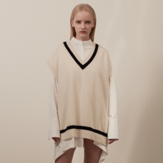 MUDIDI V領針織背心