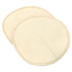 Babee Greens 100%有機棉絨溢乳墊 原色 親膚柔軟 可重複使用 手洗機洗均可, 2個, 1組