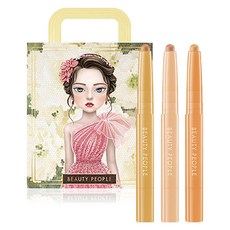 Beauty People 鋼鐵俠眼影棒套組 Fresh Plossom 版, 眼影棒 3支, 1組