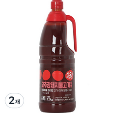 Sikjajae Wang 排骨辣椒調味醬, 2個, 2.2kg