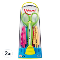 Maped 花邊剪刀+5片替換刀片 601005, 隨機出貨, 2個