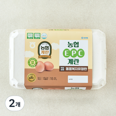 농협 EPC 무항생제 인증 동물복지 유정란 780g, 2개, 15구
