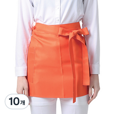 WORKLINE WELLFRON 現代翻蓋腰部圍裙, 10個, 橘色