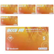 Medicom 麥迪康 NBR檢診手套 未滅菌/無粉 S TN133500B 100個, 5盒