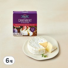 엠보그 까망베르 치즈, 125g, 1개입, 6개