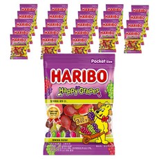 하리보 해피 그레이프 젤리, 100g, 24개