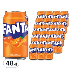 환타 오렌지 탄산음료, 350ml, 48개