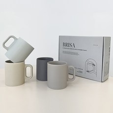 Royal Boden Mellow 霧面馬克杯 350ml x 4件組, 1套, 米色, 棕色, 黑色, 淡薄荷綠