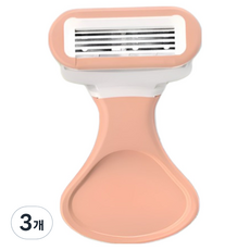마켓링 여성용 다양한 면도기 오렌지, 3개, 1개입