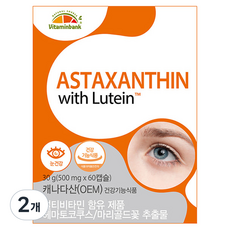 비타민뱅크 아스타잔틴 루테인 30g, 2개, 60정