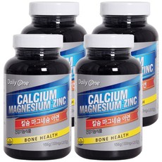 Daily One [每日一]鈣鎂鋅, 156g, 4罐