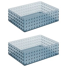 litem. 里特 MY ROOM S&S 收納籃 大 4.3L, 藍色, 2個