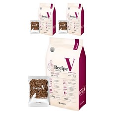 유한양행레시피브이 고양이 처방식 사료, 시니어, 1.2kg, 3개