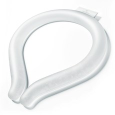 SINJIMORU 男女通用涼感冰頸圈, 1個, 白色