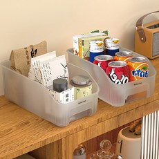 Market Plan 半透明食品儲藏室收納盒, 2個, 半透明