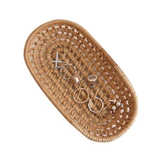 내일의공간 등나무 라탄 트레이 타원형, 1개