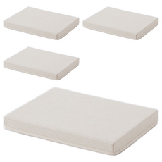 한샘 샘 폴리 수납바스켓 뚜껑, 크림, 4개