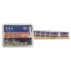 ABEL 力大牌 豪華盒1號別針 33mm, 銀色, 10盒