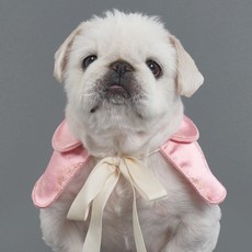 DOG-i 狗狗蝴蝶結緞帶韓服披肩, 粉紅色, 1個