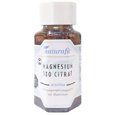 naturafit 活粒適 檸檬酸鎂130膠囊, 1罐, 60顆