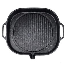 키친아트 인덕션 통주물 사각 로스트 구이팬, 32cm, 1개