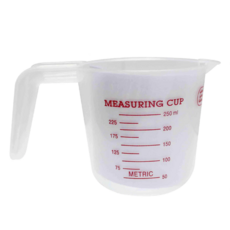 三箭 tr-250c-250ml量杯 透明耐熱材質 輕鬆掌握用量, 250, 1入
